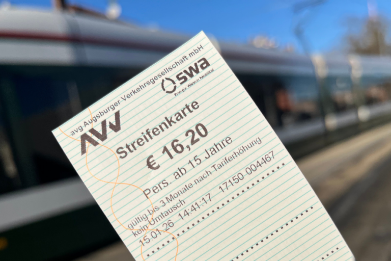 Foto einer Streifenkarte